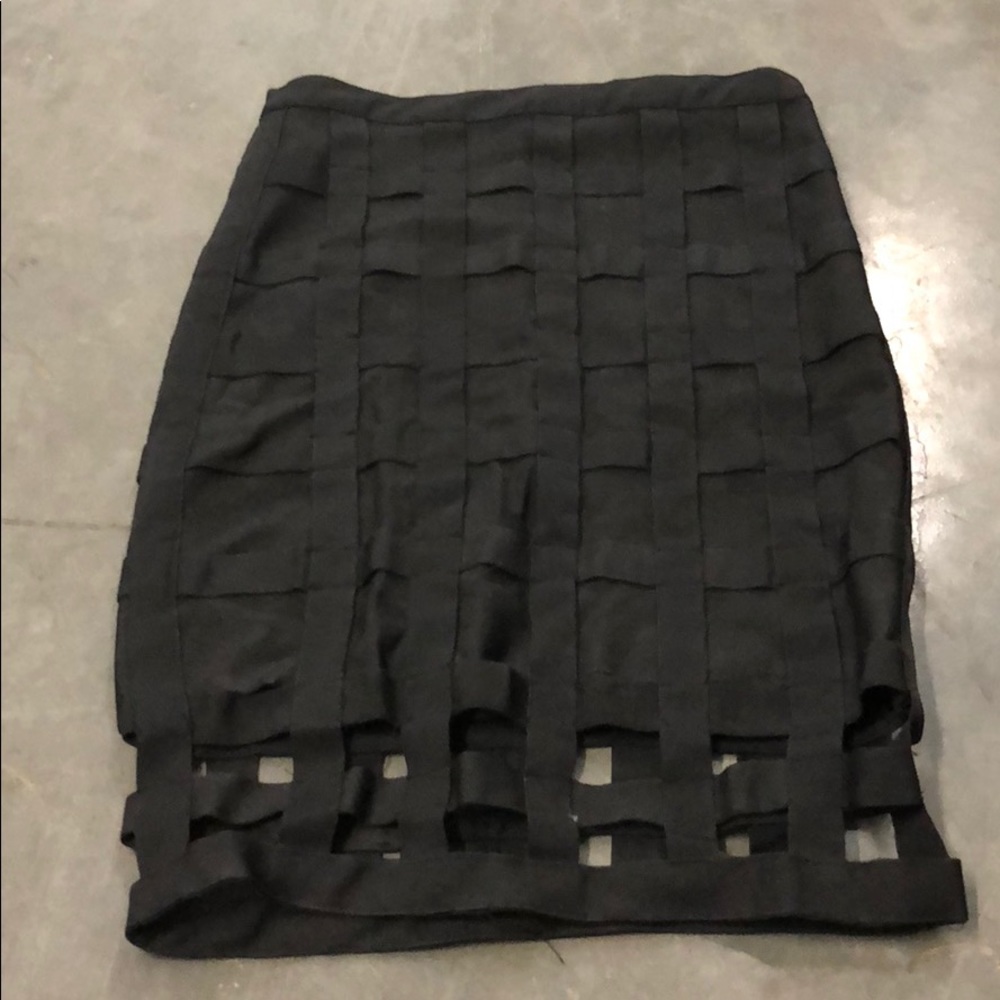 Bandage Skirt on black